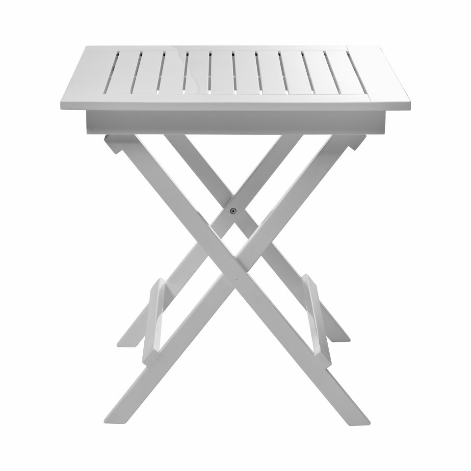 York Tisch, 70x70cm, klappar, Mahagoni weiss