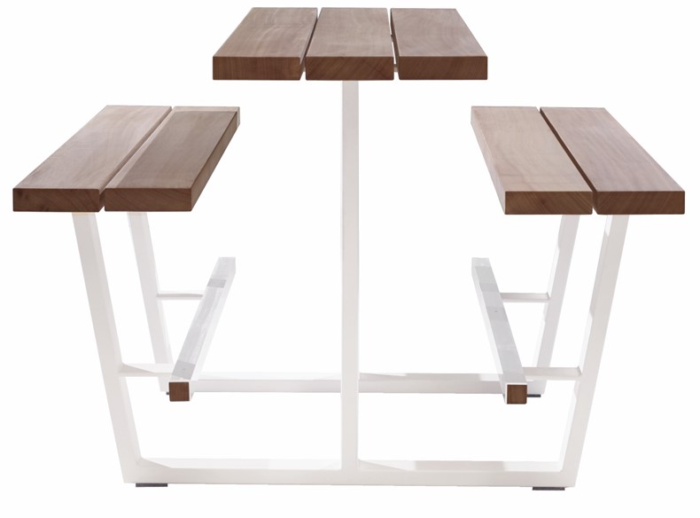 Cassecroute Beertable, Bank und Tisch Kombination (hoch)