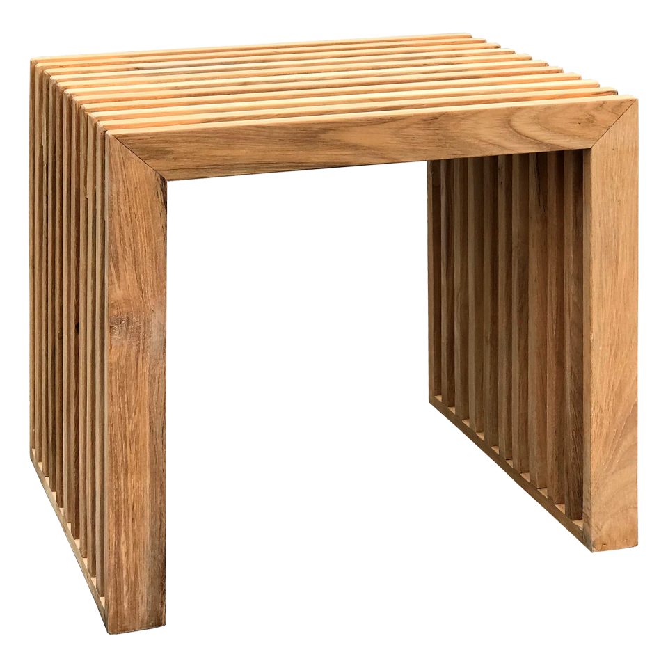 RIB Teak Hocker/Beistelltisch