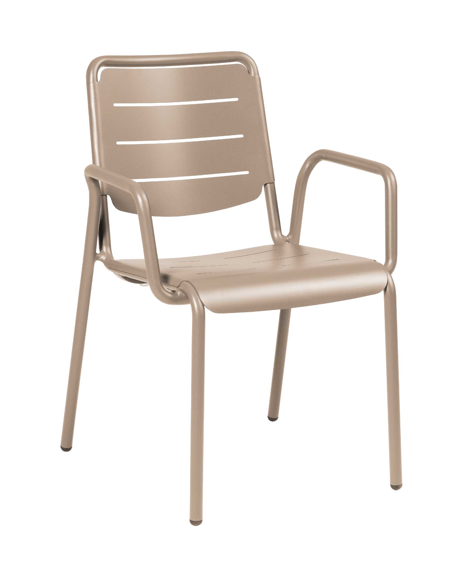 Bora Sessel, mit Armlehne, Aluminium, diverse Farben