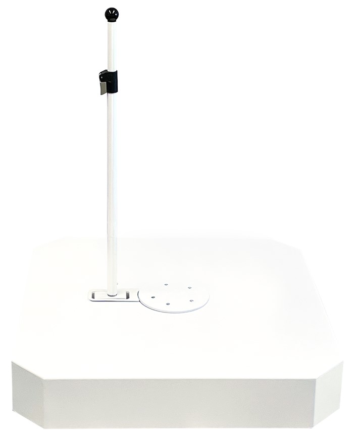 Rollensockel Liro-Maxi Plus Alu Colour Edition,120kg, weiss