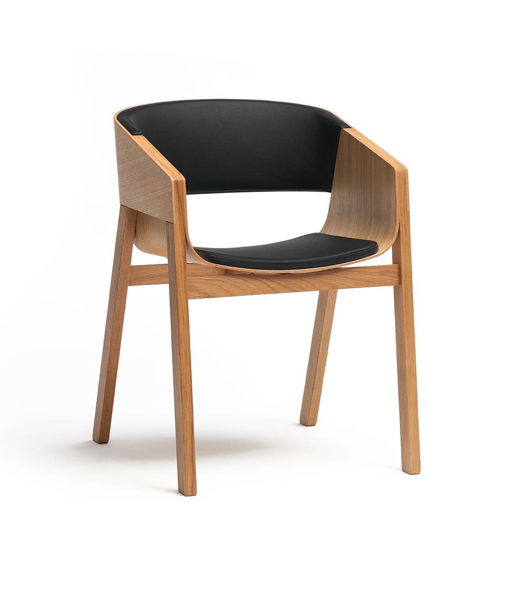 Merano Sessel, mit Armlehne, mit und ohne Polsterung