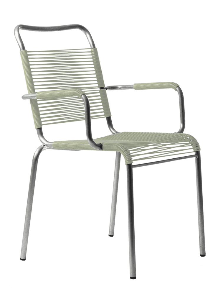 Bättig Sessel, Modell 10A, Spaghetti, mit Armlehne