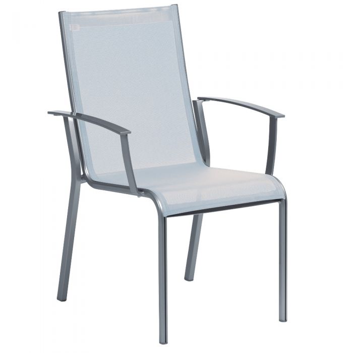 Monza Sessel, mit Armlehne, Alu/Textilene