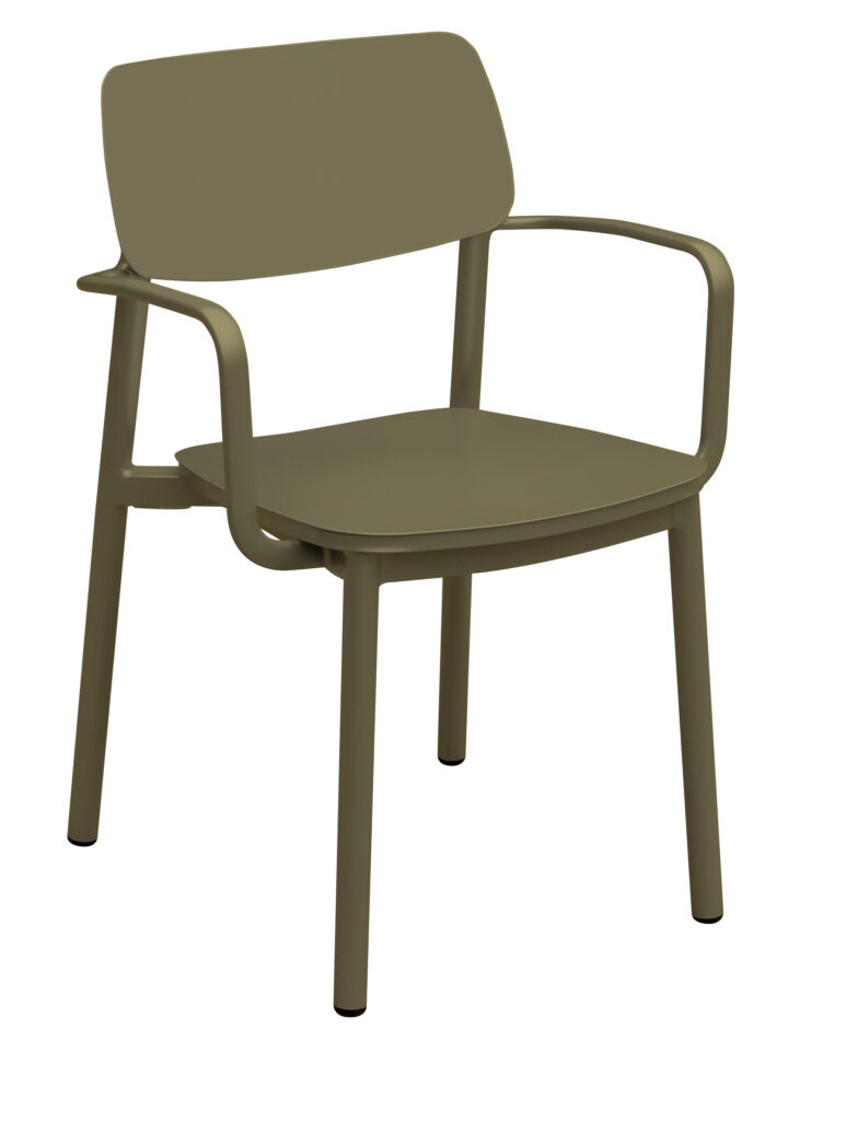 Ravenna Sessel, mit Armlehne, Aluminium, diverse Farben
