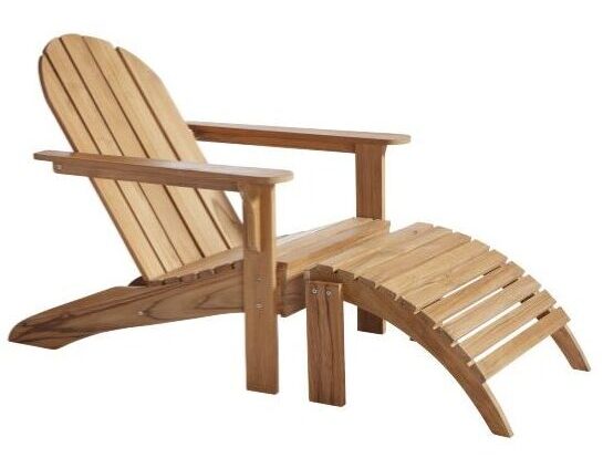 Adirondack Deckchair, Teak, mit und ohne Fussteil erhältlich! 