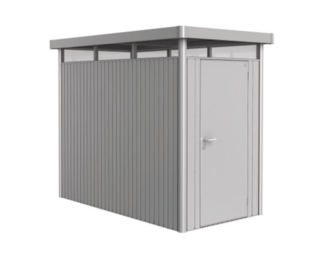 Biohort Gerätehaus HighLine® HS Standardtüre silber-metallic