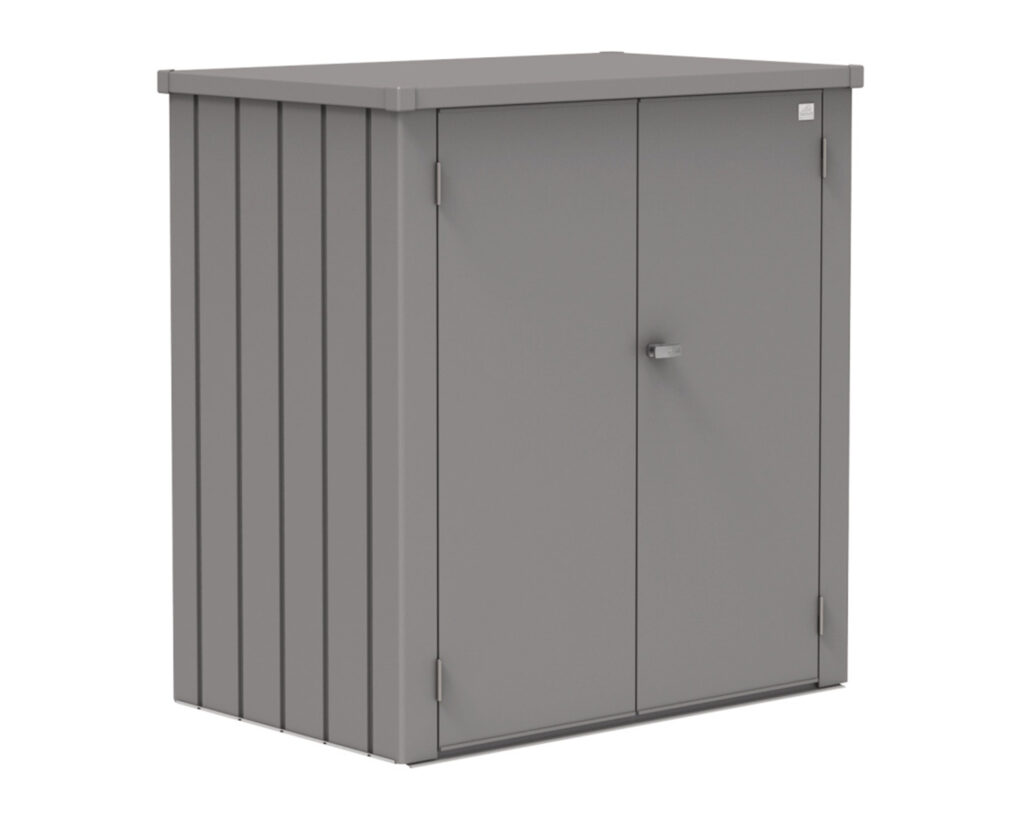 Romeo® L quarzgrau-metallic Biohort Terrassenschrank