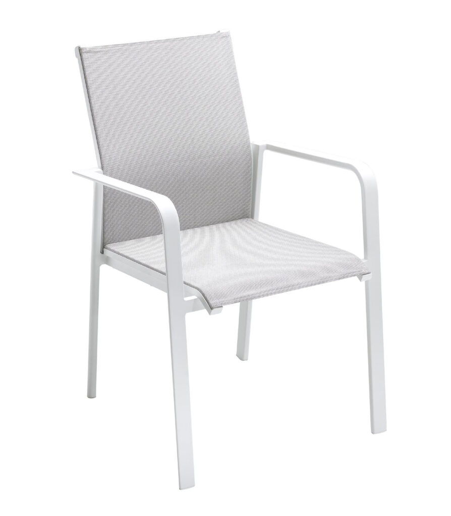 Breeze Sessel white/grey