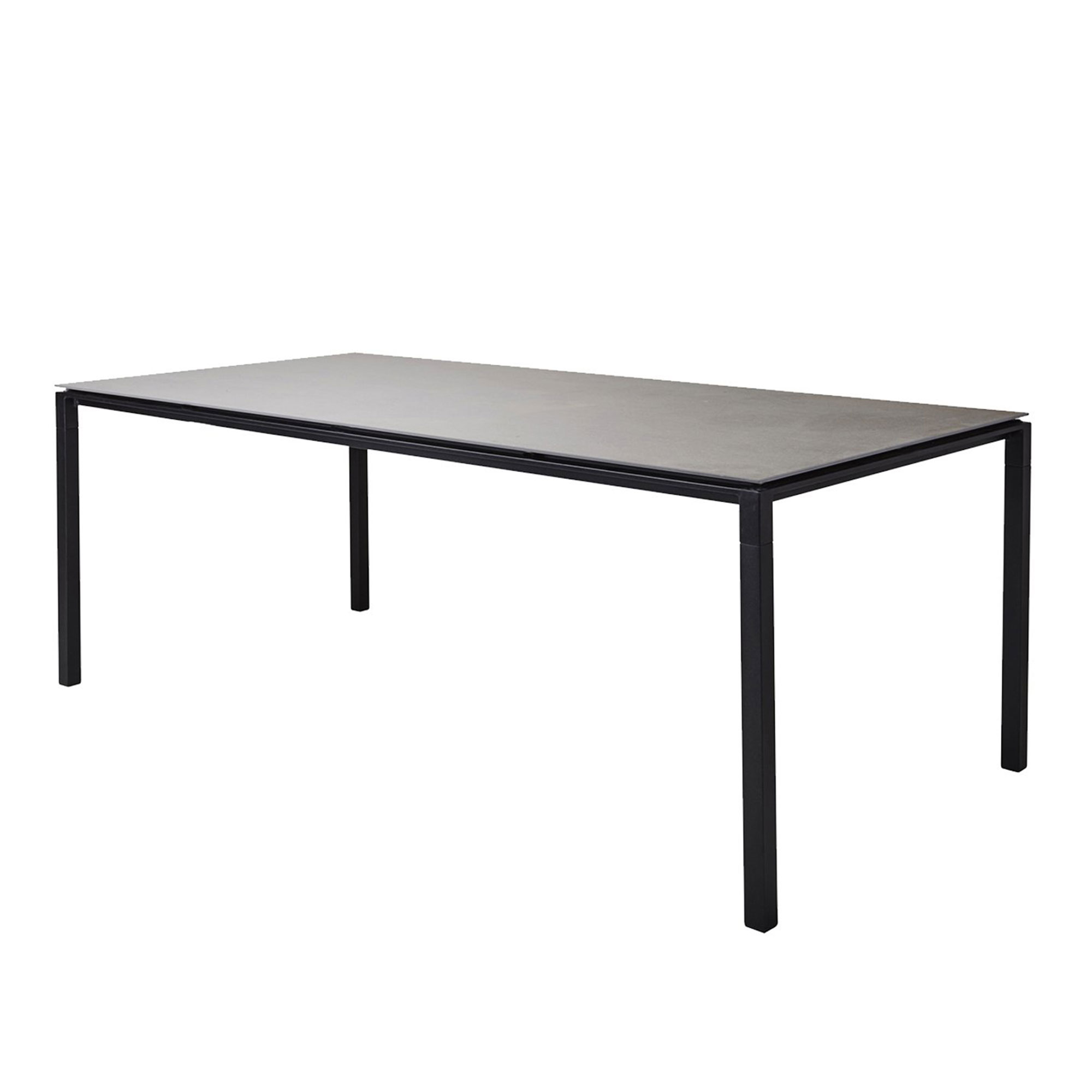 Pure Tisch 200x100cm, Alu, Keramik