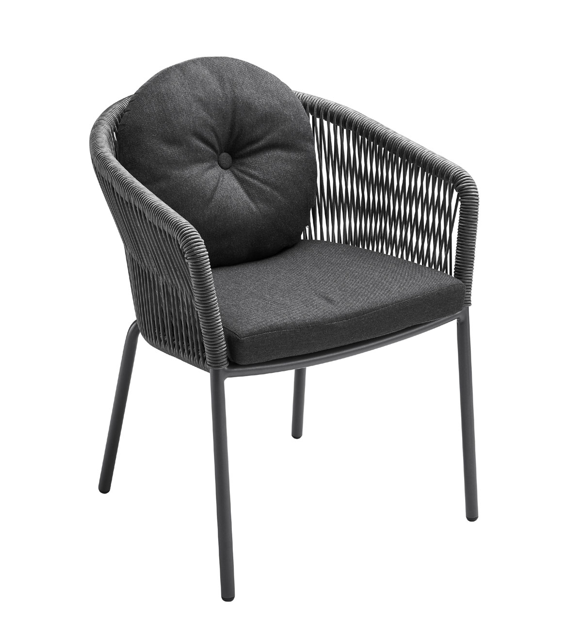 Loop Sessel, mit Armlehne, anthrazit/grau 