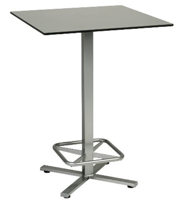 Manhattan Hochtisch / Bartisch mit HPL Platte 70x70cm und 80x80cm