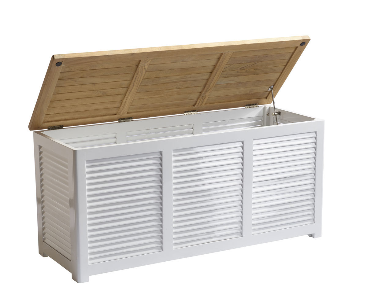 Classic Kissenbox, Mahagoni, Masse: 130x50x60cm