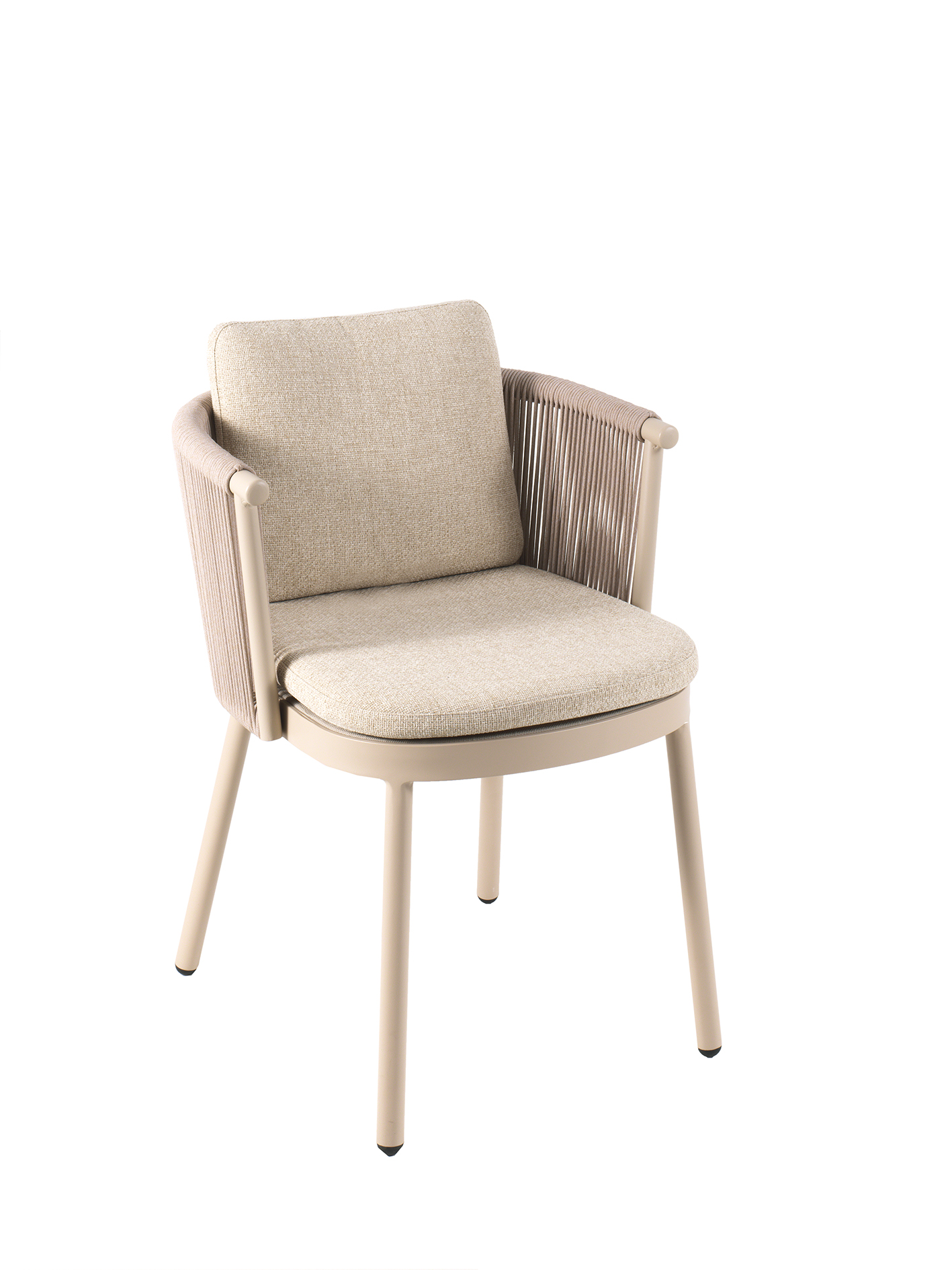 Mendoza Sessel, mit Armlehne, alu sand