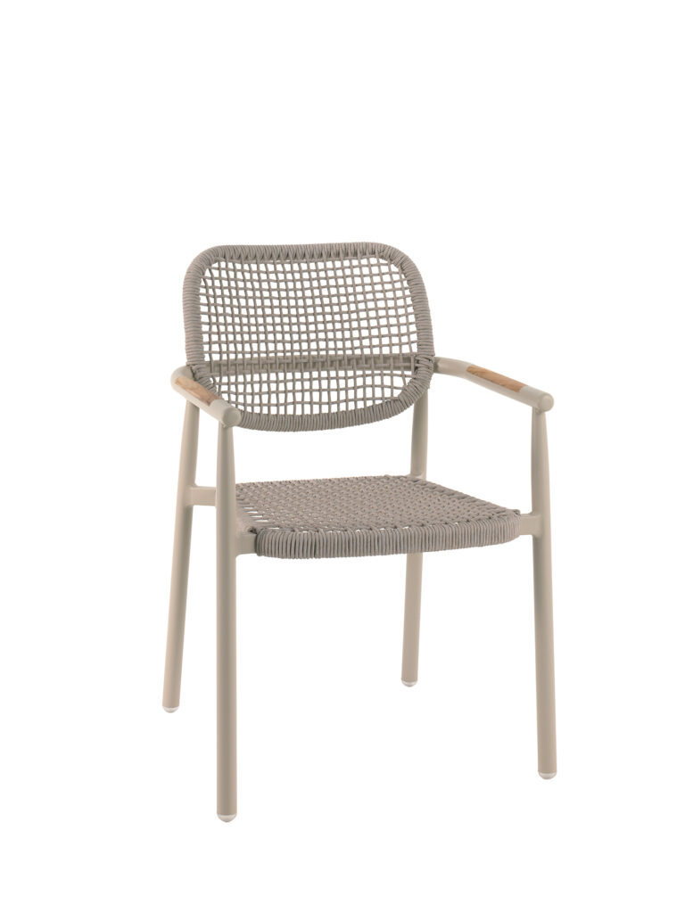 Midleton Sessel, mit Armlehne, alu sand