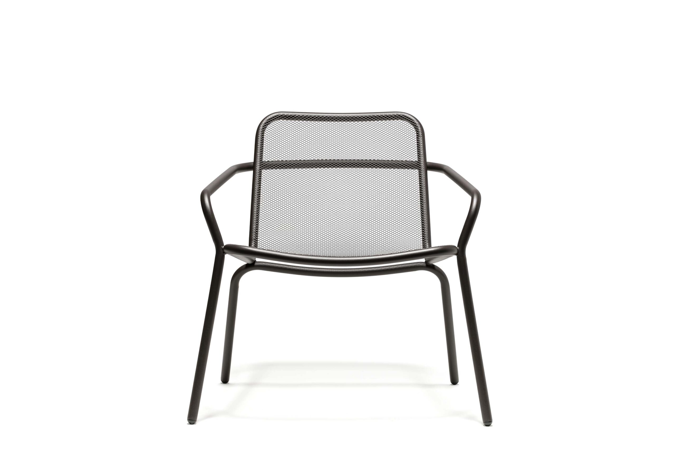 Starling Sessel Low mit Armlehne, Edelstahl